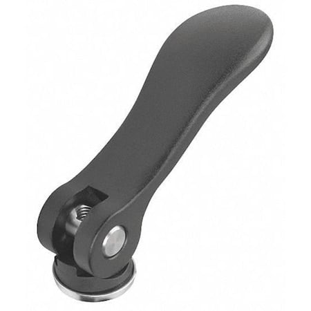 Cam Lever Size: 2 D=M08, A=96, B=33, 3, Aluminum Black Powder-Coated, Comp: Steel MPN:K0005.2501108