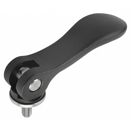 Cam Lever Size: 2 5/16-18X25, A=96, B=33, 3, Aluminum Black Powder-Coated, Comp: Stainless Steel MPN:K0005.25111A3X25