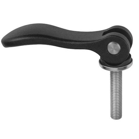 Cam Lever Adjustable Size: 1 M05X50, A=70, 4, B=21, 5, Aluminum Black Powder-Coated, Comp: Steel MPN:K0006.1501105X50