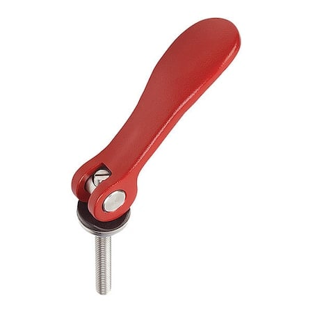 Cam Lever Adjustable S9 8-32X30, A=36, 2, B=14, 4, Aluminum Red RAL 3003 Powder-Coated, Comp: Steel MPN:K0006.95014AEX30