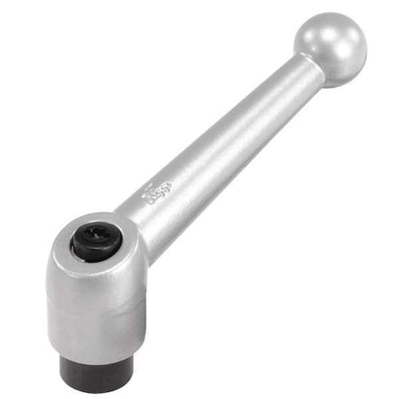 Adjustable Handle, Size: 4 M12 Zinc, Silver Metallic, Comp: Steel MPN:K0116.4123