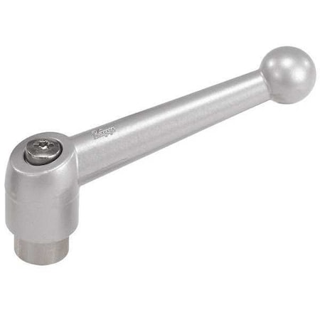 Adjustable Handle, Size: 4 3/8-16 Zinc, Silver Metallic, Comp: Stainless Steel MPN:K0117.4A43