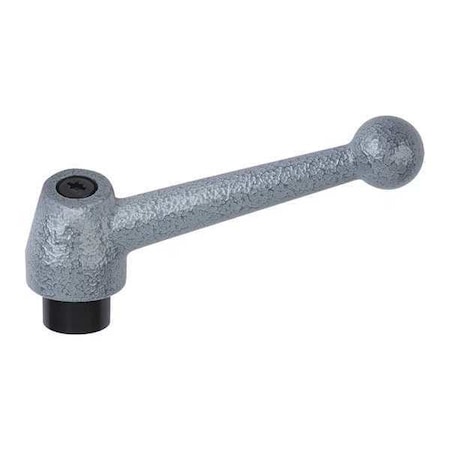 Adjustable Handle, Ball Style, All Steel, Size: 1 M12 Steel, Painted Finish Gray Hammertone MPN:K0120.112