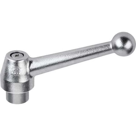 Adjustable Handle, Ball Style, All Stainless Steel, Size: 1, 3/8-16, Electropolished MPN:K0121.11A4