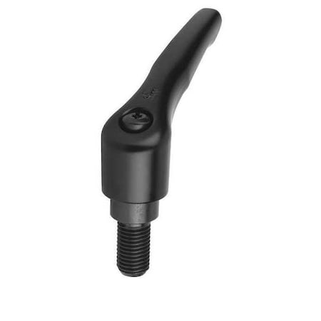 Adjustable Handle, Modern Design, Sz. 0, M04X45, Die Cast Zinc Black Satin, Comp: Steel MPN:K0122.0041X45