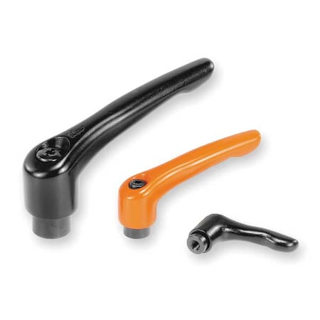 Adjustable Handle, Modern Design, Sz. 5, 5/8-11, Die Cast Zinc Black Satin, Comp: Steel MPN:K0122.5A61
