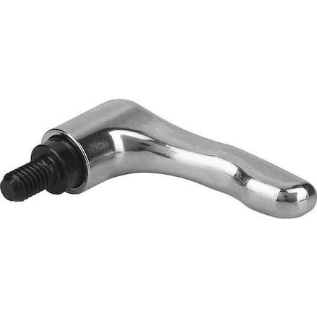 Adjustable Handle, Modern Design, Sz. 5, 5/8-11X80, Die Cast Zinc High-Gloss Chromed, Comp: Steel MPN:K0122.5A66X80