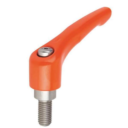 Adjustable Handle, Size: 0 M04X25, Zinc Orange RAL 2004, Comp: Stainless Steel MPN:K0123.0042X25