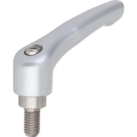 Adjustable Handle, Size: 0 10-24X10, Zinc Silver Metallic, Comp: Stainless Steel MPN:K0123.0A03X10