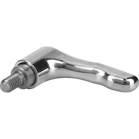 Adjustable Handle, Size: 2 M10X25, Zinc High-Gloss Chromed, Comp: Stainless Steel MPN:K0123.2106X25