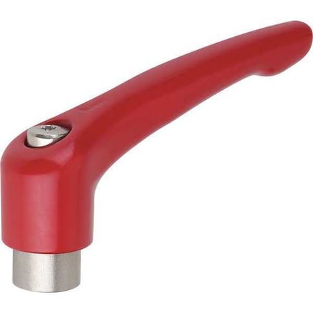 Adjustable Handle, Size: 4 1/2-13, Zinc Red RAL 3003, Comp: Stainless Steel MPN:K0123.4A527