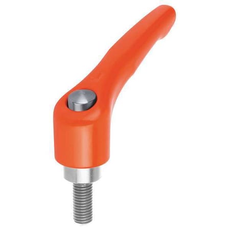 Adjustable Handle, With Protective Cap Size: 2 M06X40, Zinc Orange RAL 2004, Comp: Stainless Steel MPN:K0123.92062X40