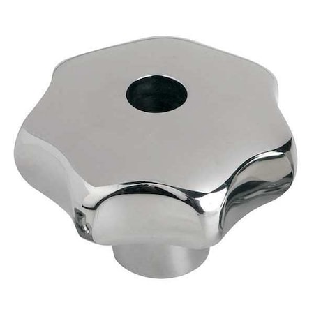 Star Grip, Form: B, Drilled Through, DIN 6336, D1= 63, H=42, D=0, 5, Stainless Steel Polished MPN:K0150.263CP2