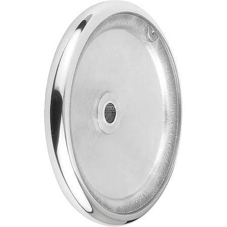 Disc Handwheel, Aluminum, Similar To DIN 950, Diameter D1= 250 mm, Bore D2= 22 mm, Without Grip MPN:K0163.0250X22