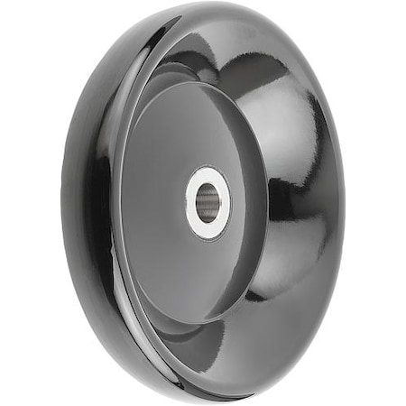 Disc Handwheel, Thermoset, Hub Steel, D1= 160 mm, Reamed Bore D2= 18 mm, Form: E, Without Grip MPN:K0165.1160X18