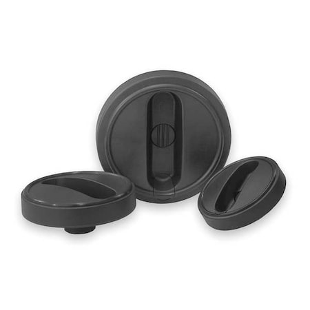 Handwheel, Thermoplastic, Diameter D1= 80 mm, Reamed Hole D2= 0.375