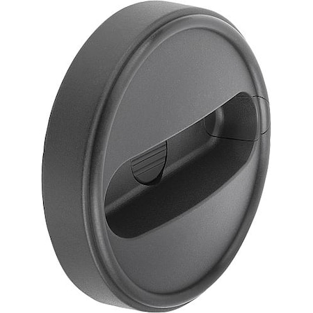 Handwheel, Thermoplastic, Diameter D1= 125 mm, Reamed Hole D2= 12 mm, Size: 3, Without Grip MPN:K0256.312512