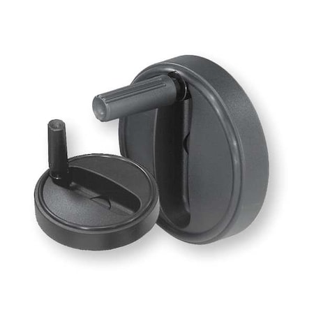 Handwheel, Thermoplastic, Diameter D1= 160 mm, Reamed Bore D2= 0.5