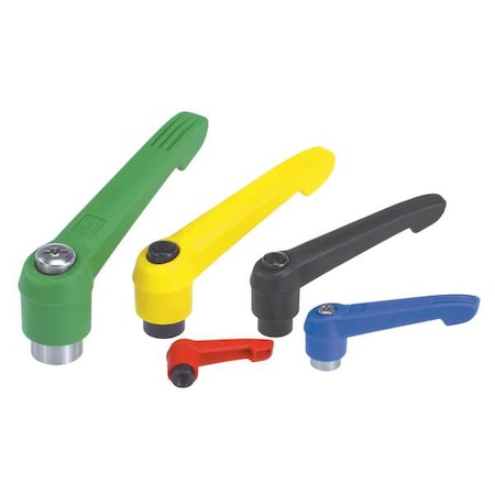 Adjustable Handle Size: 1 M04, Plastic Green RAL 6032, Comp: Stainless Steel MPN:K0270.10486