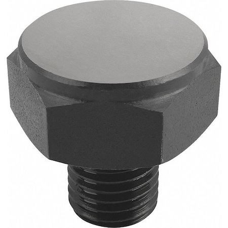 Positioning Foot, Form A, Ext. Thread Smooth Face, Steel, Case Hard. w Black Oxide Finish, Sw=22 MPN:K0298.110