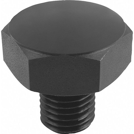 Positioning Foot, Form B, Ext. Thread Spherical Face, Steel, Case Hard. w Black Oxide Finish, Sw=17 MPN:K0298.2101