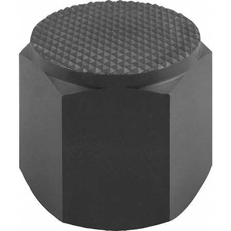 Positioning Foot, Form F, Int. Thread Serrated Face, Steel, Case Hard. w Black Oxide Finish, Sw=22 MPN:K0298.630