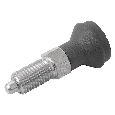 Indexing Plunger D1= M10X1, D=5, Style A, Non-Lockout wo Locknut, Stainless Steel Hardened MPN:K0339.01105