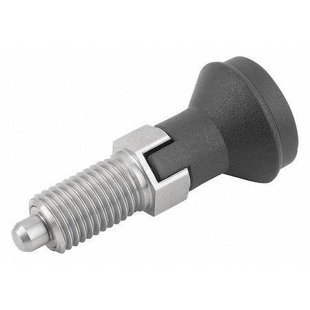 Indexing Plunger D1= M10X1, D=5, Style C, Lockout Type wo Locknut, Stainless Steel Hardened MPN:K0339.03105
