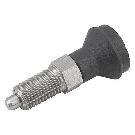 Indexing Plunger D1= M10X1, D=5, Style A, Non-Lockout wo Locknut, Stainless Steel Not Hardened MPN:K0339.11105