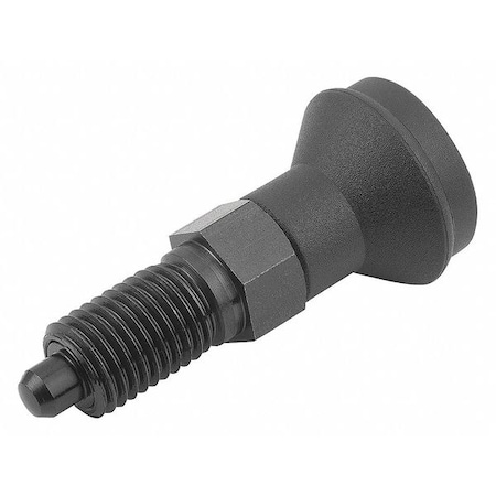 Indexing Plunger D1= M16X1, 5, D=8, Style A, Non-Lockout wo Locknut, Steel Hardened, Knob Plastic MPN:K0339.1308