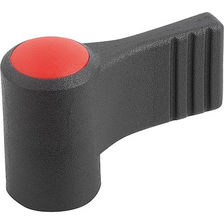 Wing Grip, One-Sided, Size: 9 D=M05, A=22, H=18, Form: K, Body Black, Cap Red, Comp: Steel MPN:K0608.9056