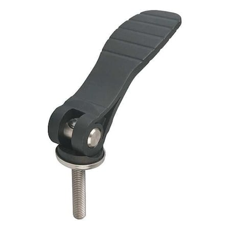 Cam Lever Size: 2 M10X40, A=100, B=33, Polyamide Black, Comp: Steel MPN:K0646.2521110X40