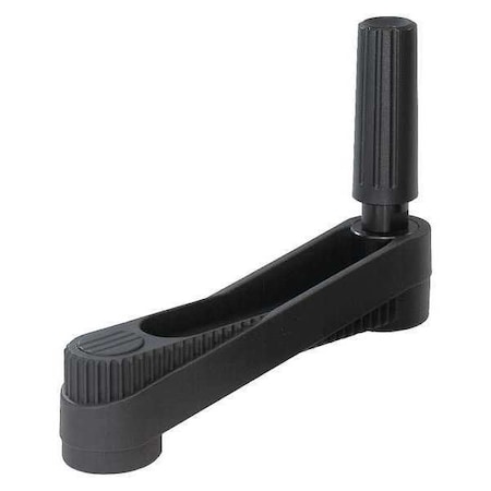 Crank Handle, Size: 1, Reamed Hole Bore D2= 8 mm, A=80, H=85.8 Thermoplastic, Revolving MPN:K0659.3108