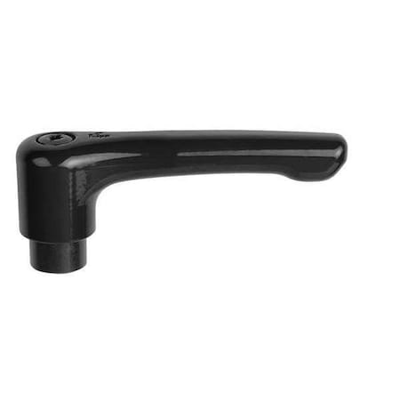 Adjustable Handle, Low Profile, Size: 2, 1/4-20, Zinc, Black Satin, Comp: Steel MPN:K0737.2A21