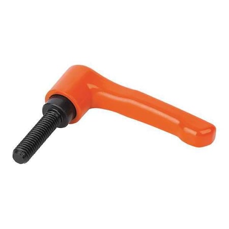 Adjustable Handle, Low Profile, Size: 2, 5/16-18X30, Zinc, Orange RAL 2004, Comp: Steel MPN:K0737.2A32X30