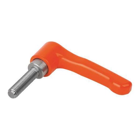 Adjustable Handle, Low Profile, Size: 3, M08X25 Zinc, Orange RAL 2004, Comp: Stainless Steel MPN:K0738.3082X25