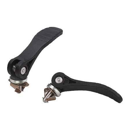 Cam Lever With Quick Lock, For material thickness 1.9-2.3 mm, A=71.5, B=22, Handle Plastic, Steel MPN:K0751.121107X2