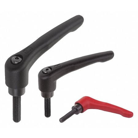 Adjustable Handle, Steel, Size: 2 1/4-20X45, Black Powder Coated, Comp: Black Oxidized MPN:K0752.2A21X45
