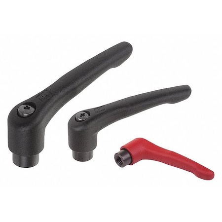 Adjustable Handle, Steel, Size: 2 5/16-18, Black Powder Coated, Comp: Black Oxidized MPN:K0752.2A31