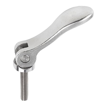 Cam Lever, Adjustable, Steel, Size 1, 1/4-20X30, A=70, 4, B=21, 5, Trivalent Blue Passivated MPN:K0789.15022A2X30