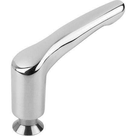 Adjustable Handle Hygienic Usit W. Collar Size:2 M06, Stainless 1.4404 Polished, Comp:70 Epdm 291 MPN:K1316.206