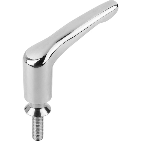 Adjustable Handle Hygienic Usit W. Collar Size:1 M06X40, Ss 1.4404 Polished, Comp:70 Epdm 291 MPN:K1317.106X40