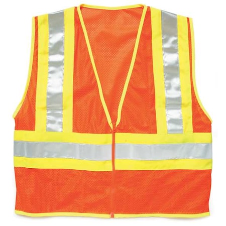 2XL Class 2 High Visibility Vest, Orange MPN:1055-2X
