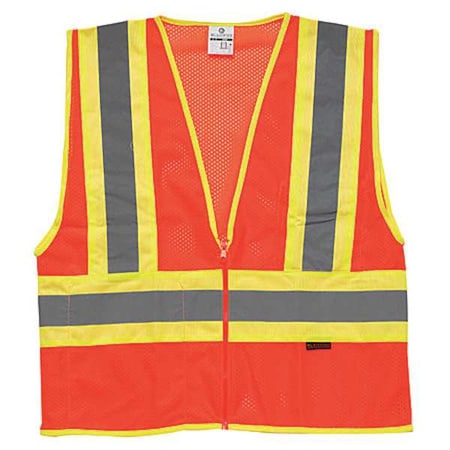 Medium Class 2 High Visibility Vest, Orange MPN:1055-M