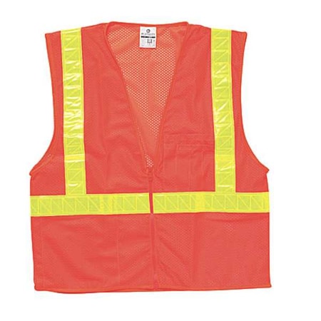 5XL Class 2 High Visibility Vest, Orange MPN:1077-5X