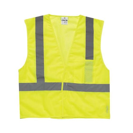 4XL Class 2 High Visibility Vest, Lime MPN:1083-4X