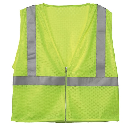 XL Class 2 High Visibility Vest, Lime MPN:1089-XL