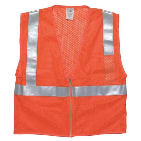 Large Class 2 High Visibility Vest, Orange MPN:1090-L