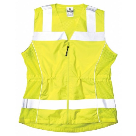 Medium Women's High Visibility Vest, Lime MPN:1521-M