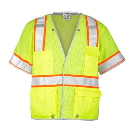 Vest, Breakaway, Class 3, Lime, M MPN:1552B-M